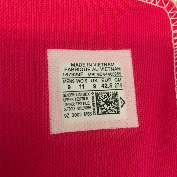 Converse Chuck Taylor All Star Twisted Summer Pink Tye Dye High Top Sneakers. - Picture 6 of 12